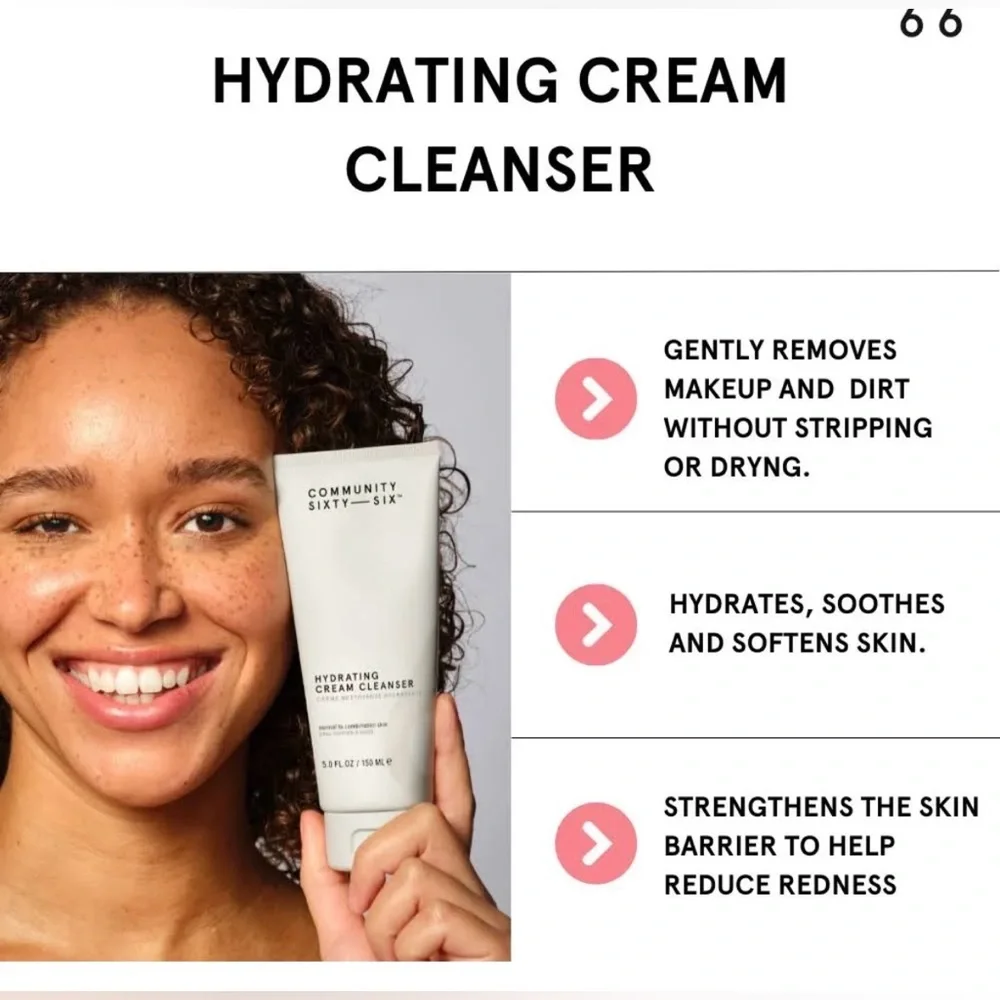 Community Sixty—Six Hydrating Cleanser and Reusable Cotton Pads + Laundry Bag